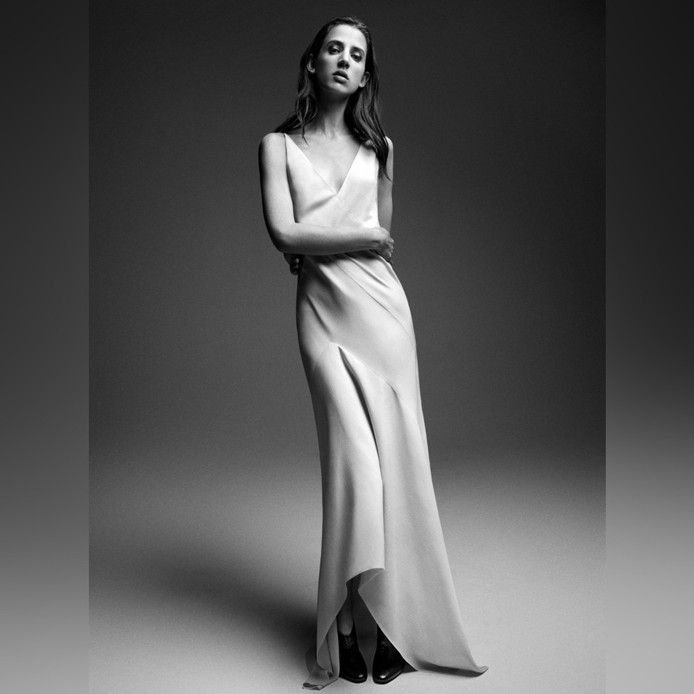 RARE Narciso Rodriguez Silk Slip Gown Dress size 38